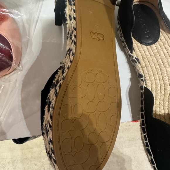 Coach Black and Tan Espadrille Flats - Picture 5 of 5